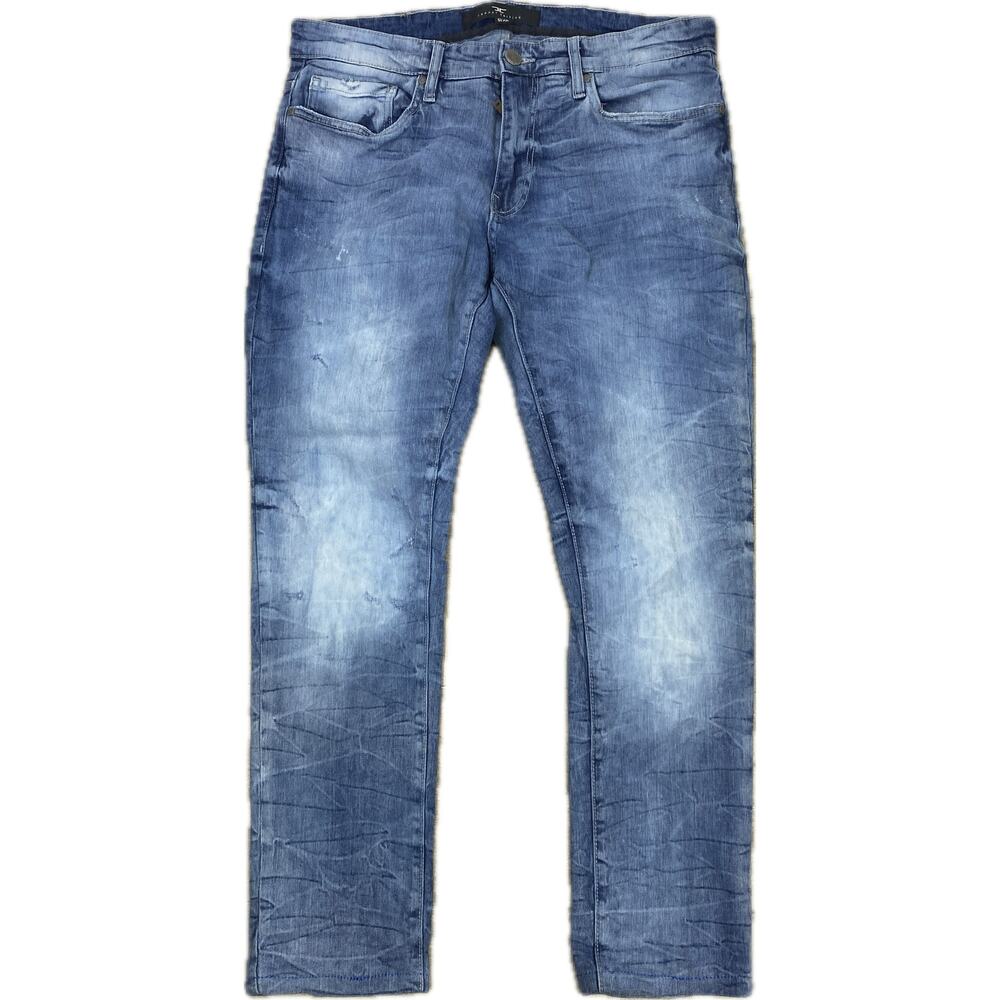 Jordan Craig Jeans Men 34/28.5 Legacy Edition Sean Printed Distressed Streetwear